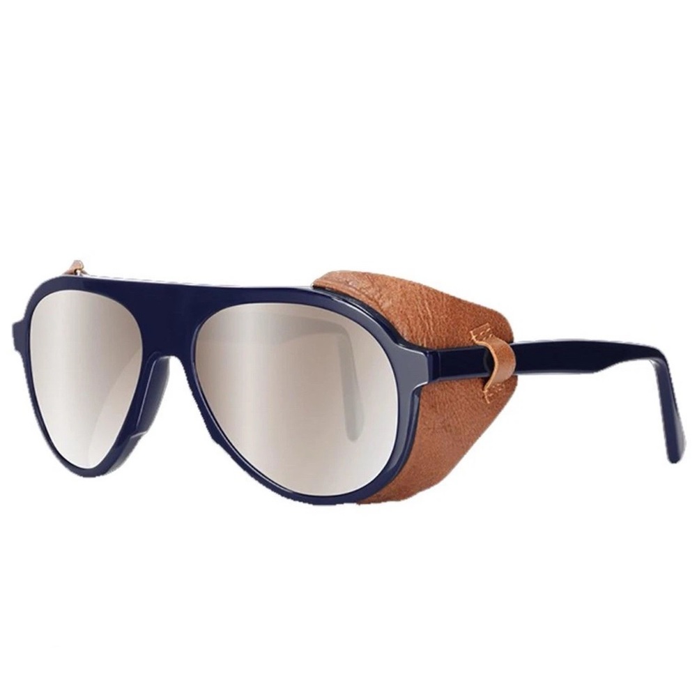 Obermeyer Rallye Glacier Shield Sunglasses Navy Blue Unisex NWT Ski Mountaineer